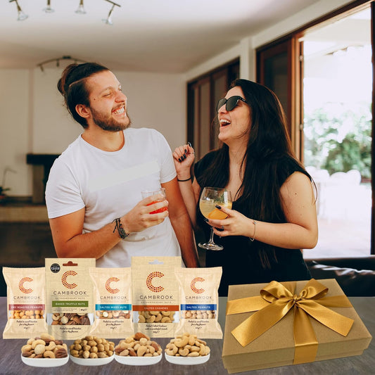 Luxury Truffle Nuts Hamper – Cashews, Salted Peanuts, Roasted Peanuts, Mixed Nuts